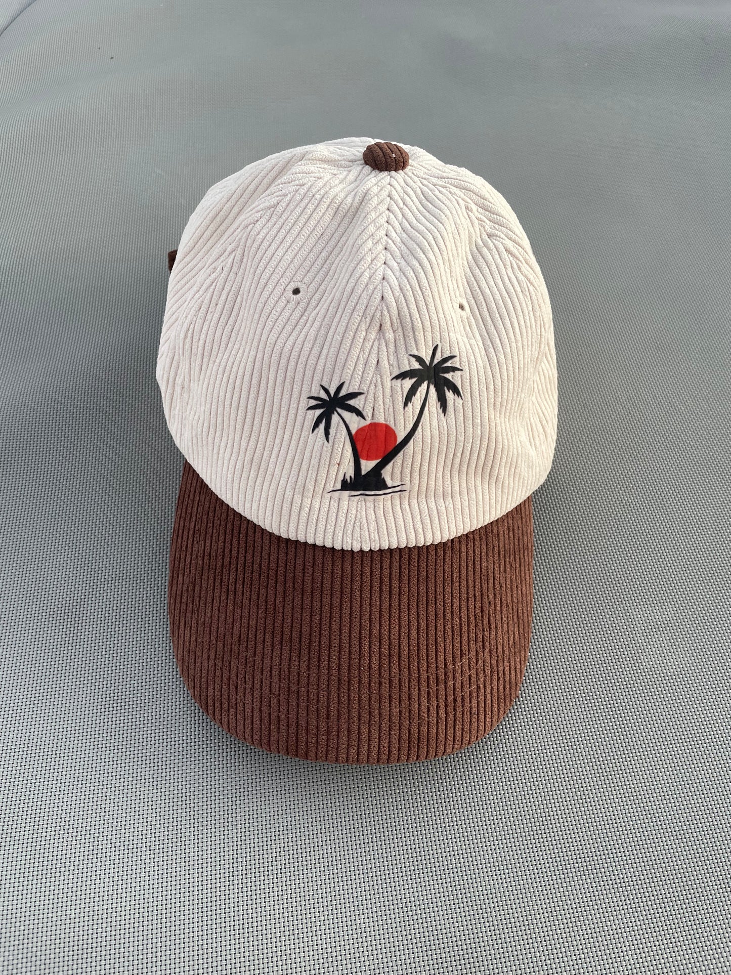 Red sun brown surf hat