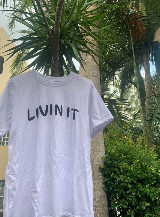 palm tree livin it shirt